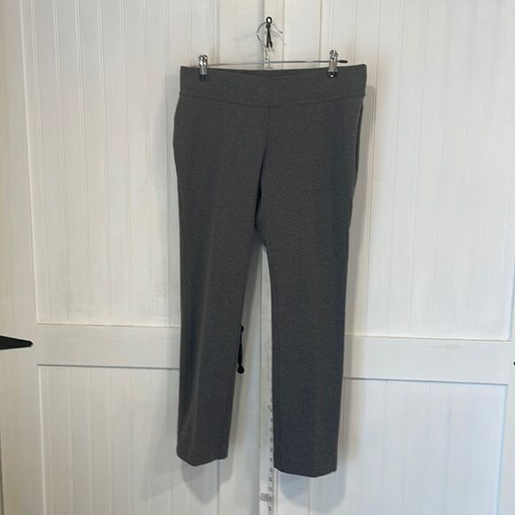 Lands’End heather gray lounge/jogger/sweat pants slim leg, starfish size MP. - Picture 1 of 7
